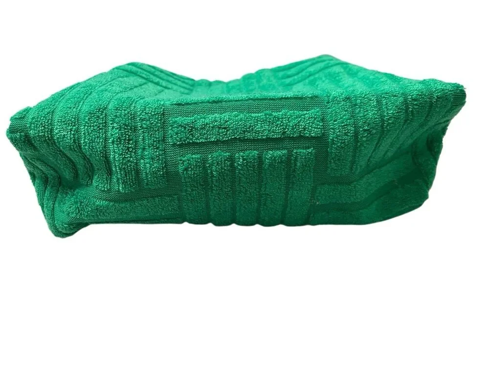 Ulta Beauty Collection Green Terry Cloth Makeup Cosmetic Travel Toiletry Bag Cas